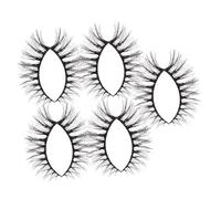 Anneome 10 paires Faux Cils Cat-eye Effet Volume Naturel Bande Douce pour Extension Cils Usage Répété