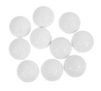 Anneome 10 pièces Balle Entraînement Blanche Double Durable pour Pratique Intérieure avec Haute Visibilité