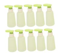 Anneome 10 Pièces Bouteilles de Voyage Rechargeables avec Pompe Airless Distributeurs Anti-fuite pour Lotion Shampooing et Gel Flacons Emulsion Plastique pour Produits Liquides