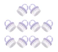 Anneome 10 Pièces Brosse de Nettoyage Forme Anneau Confortable Nettoyage pour Bagues en Polystyrène Poils Pp, Outil Polyvalent pour Manucure et Usage Quotidien