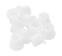 Anneome 10 Pièces Douille de Charnière de Réfrigérateur, Palier de Pivot de Réfrigérateur 8 Mm, Plastique Blanc, Réparation de la Porte de Réfrigérateur qui s'Affaisse, Entretien des