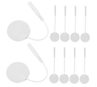 Anneome 10 pièces Électrodes Rondes Auto-adhésives pour Massage et Coussinets Réutilisables pour Stimulation Musculaire et Traitements Chauffants