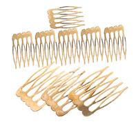 Anneome 10 pièces Peignes à Cheveux à Dents Dorés Lot de Accessoires Latéraux Miniatures pour Mariage Chignons et Maintien Sécurisé et Compact