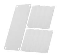 Anneome 10 Pièces Plaques Métalliques Acier Inoxydable pour Gravure Laser Plaques Vierges Robustes pour Signalétique DIY Bureaux Hôtels Maisons