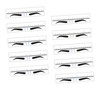 Anneome 10 Pièces Règle de localisation pochoir de mesure des sourcils règle de mesure des sourcils outil de dessin en plastique PVC