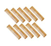 Anneome 10 pièces Set de Peignes en Bois Portable Peignes Démêlants et Coiffants à Dents Fines Compact et Léger pour Voyage et Usage Quotidien
