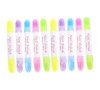 Anneome 10 pièces Stylo Dissolvant Vernis à Ongles Rechargeable Correcteur Précis pour Contours Ongles Portable et Pratique pour Manucure Salon et Maison Nettoyage Facile sans Trempage