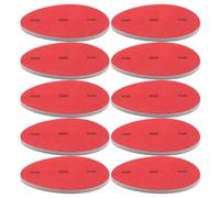 Anneome 10 Pièces Tampon de Ponçage pour Boule de Bowling, Éponge Abrasive Ronde Rouge, Grains 240 à 3000, pour Entretien et Séances D'entraînement des Bowlers