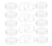 Anneome 100 Pièces Boîte de Pétri Plastique Transparente pour Culture Cellulaire Surface Écrivable et Compatible Laboratoire Lot pour Recherches Médicales et Microbiologie
