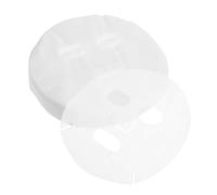 Anneome 100 Pièces DIY Masques Faciaux Feuilles Blanches Accessoires de Soins Peau Respirants et Absorbants pour Usage Domestique Application Facile avec Ouvertures Précoupées pour Yeux