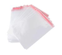 Anneome 100 pièces Sachets Cellophane Auto-adhésifs Sacs Transparants Opp pour Boulangerie Biscuits Bougies Savons et Vêtements Emballage Réutilisable et Polyvalent