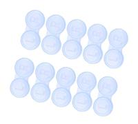Anneome 10pièces Boîte Lentilles Contact Étui Portable Simple Et Étanche pour Lentilles Double Compartiment Bleu Rangement Compact Voyage Et Quotidien