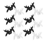 Anneome 12 Pièces Billiard Cue Bridge Forks Plastic Pool Cue Rack in and Stable Rest for Snooker and Pool Table Accessories