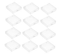 Anneome 12 pièces Boîte de Rangement Transparente pour Ongles Artificiels Coffret avec Couvercle Présentoir pour Faux Ongles Organisation Pratique pour Salon de Manucure et Accessoires