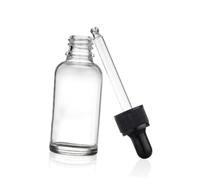 Anneome 12 Pièces Flacons Compte Gouttes Transparente pour Huiles Essentielles Accessoires de Voyage Flacon Vide avec Pipette Silicone Pratique