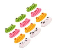 Anneome 12 Pièces Presse-dentifrice Manuel Animaux Cartoons pour Garçon Fille Support Multifonction pour Tubes de Dentifrice Crème et Nettoyant Visage Léger et Portable