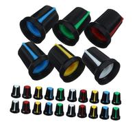 Anneome 150 pièces Knob Replacement For Potentiometer Plastic Rotary Volume Control With Heart-shaped Design For Audio Mixers And Sound Systems Stable Grip Multi-color Set