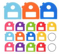 Anneome 16 Pièces Étui n Silicone Capuchons de Touches Coloré Souple Identification de Clés de Voiture Maison Appartement et Bureau