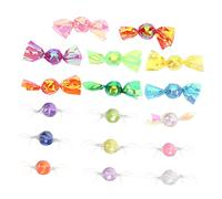 Anneome 17 Pièces Bonbons Colorés Miniatures Décor De Bonbons Miniatures Faux Bonbons Bonbons Décorations De Barbe à Papa Bonbons Bonbons Ornement Faux Ornements De Bonbons Plastique
