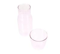 Anneome 1ensemble Carafe Borosilicate Avec Tasse Ensemble Pour Boissons Froides Pour Chambre Bureau Accessoire Élégant Et Pratique