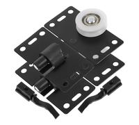 Anneome 2 Jeux de Poulies de Porte Coulissante en Alliage D'aluminium, Petites Roulettes Mat pour Placards et Armoires, Remplacement Silencieux Haute Capacité pour Portes Coulissantes