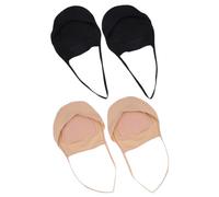 Anneome 2 paires Socquettes Invisibles pour Femmes Semelles Coussinées pour Talons Hauts Chaussettes Liner Confortables de Glace Protection Antidérapante et Discrète pour Chaussures à