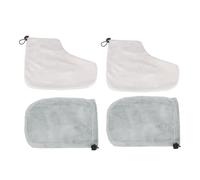 Anneome 2 Paraffin Therapy Gloves And Foot Covers Set Soft Thermal Cotton Wax Bathing Mitts For Hand And Care Moisturizing Warm Wrap For Salon Home Use Gloves