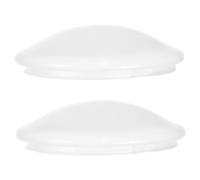 Anneome 2 pièces Abat-jour Plafonnier Rond Twistlock PVC Couverture Luminaire Plafond pour Chambre Cuisine et Salle de Bain Installation Facile