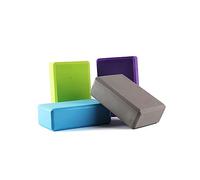 Anneome 2 pièces Accessoires de Yoga Eva Lot de Blocs Antidérapants pour Pratique Du Yoga Coussin Rectangulaire Haute Densité Gris pour Débutants et Soutien Aux Postures