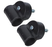 Anneome 2 Pièces Accessoires pour Chaise Longue Noire en Plastique, Supporte Un Poids Élevé, Assemblage Facile, pour Chaise de Jardin Pliante en Extérieur
