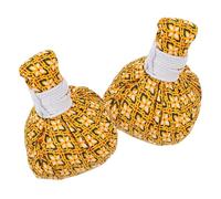Anneome 2 Pièces Balle De Massage Acupression Balles Pour Pieds Pour Dos Appareil De Massage Moxibustion Ballons D'exercice Pour Adultes Coton