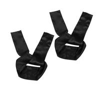 Anneome 2 pièces Bandeaux Satin Noir pour Perruque -tête Antidérapant et Élégant pour Femme Accessoire Pratique pour Cheveux