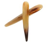Anneome 2 Pièces Bâtons de Massage Acupression Naturels Cornes de Buffle Outil Massage Corporel pour Points Acupuncture et Circulation Sanguine
