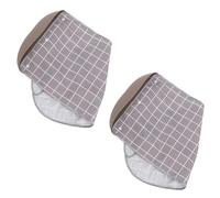 Anneome 2 Pièces Bavoirs Imperméables pour Adultes avec Attrape-miettes Grandes Protections Réutilisables pour Repas Lavables et Adaptées Aux Personnes Âgées