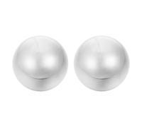 Anneome 2 pièces Boules de Massage Acier Inoxydable Balle Exercice Manuelle pour Fitness Soulagement Pression et Renforcement des Muscles des Mains Portable