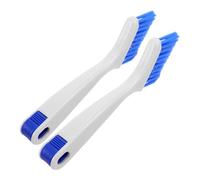 Anneome 2 Pièces Brosse de Nettoyage pour Fenêtres Outil Ménager avec Brosse et Grattoir Nettoyeur de Rail pour Portes Coulissantes Volets et Rainures Gain pour Cuisine et Salle de Bain
