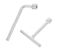 Anneome 2 pièces Clé Triangle Acier Inoxydable Clé Spéciale pour Vis et Boulons Antivol de Lampadaires Légère et Résistante Corrosion Outil Compact et Portable pour Fixation Sécurisée