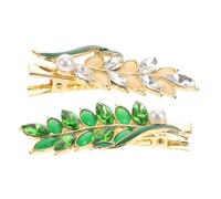 Anneome 2 Pièces Clips de Rhinestones Accessoires de Cheveux Duck Billed pour Mariage et Fête Quotidienne Élégance et Style Pratique