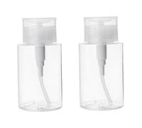 Anneome 2 pièces Flacons Pompe Réutilisables pour Voyage Bouteilles Vides pour Cosmétiques Contenants Pratiques pour Eau Vernis Ongles et Nettoyants Lot