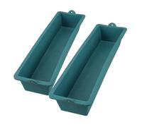 Anneome 2 pièces Mangeoire Plastique pour Élevage Auge Polyvalente pour Poules Volailles et Animaux de Ferme Contrôle des Portions pour du Gaspillage