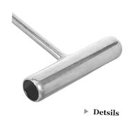 Anneome 2 Pièces Manhole Hook Tool Metal Heavy Duty Lifting Hook For Manhole Covers Meat Processing And Drain Lift Ergonomic Handheld Utility Puller