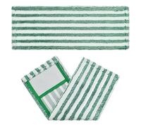 Anneome 2 Pièces Pads de Remplacement pour Balai Microfibre Compatible Lingettes Plates Lavables et Réutilisables pour Nettoyage Sols Secs et Humides Chiffons Microfibre Absorbants et