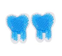Anneome 2 pièces Poche de Glace Réutilisable Perles Froides Forme pour Soulagement Froid Post- Sagesse Yeux Cou Corps Bleu