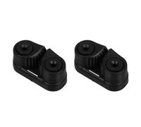 Anneome 2 Pièces Poignée De Corde Coinceur avec Anneau Principal Taquet à Came pour Bateau Clips De Cordon Taquet Coinceur pour Voilier De Fil Pinces à Fil Clip De Cordon Black