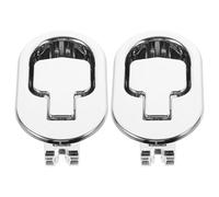 Anneome 2 pièces Poignée de Remplacement pour Fauteuil Inclinable Canapé Poignée de Déverrouillage Électrolytique Ronde et Ajustable pour Meubles de Salon