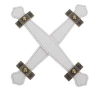 Anneome 2 pièces Poignées Cuir Vintage pour Meubles Poignées de Porte PU pour Valises et Rénovation de Chambre