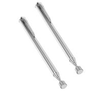 Anneome 2 Pièces Ramassage magnétique télescopique aimant ramassage magnétique flexible magnetic pick up tool Silver