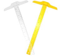Anneome 2 pièces Règle T Transparente Double Échelle Précision pour Dessin Technique et Conception Étudiante Lot