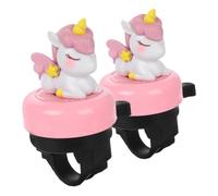 Anneome 2 pièces Sonnette Garçon Fille Klaxon Licorne Cartoon Clair et Fort Accessoires Tricycle Draisienne et Trottinette pour Garçons et Filles