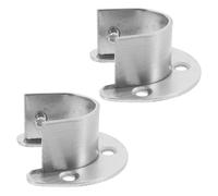 Anneome 2 Pièces Support de Tringle en Acier Inoxydable, Ouverture 25mm | Support en U, Design à Bride Ouverte, Installation Simple Vis et Chevilles, pour Tringle de Rideau